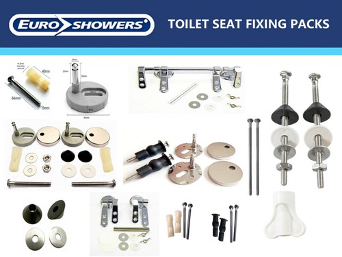 Toilet seat hinges fixings - seat,