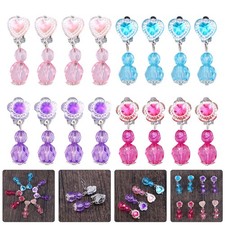 8 Pairs Little Girls Clip On