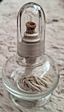Vintage small glass oil lamp