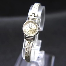 OMEGA De Ville Ladies Watch Silver 17 mm Manual Wind Vintage Authentic Used