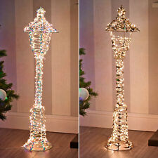 90cm Tall Lamp Post 300 LED Fairy Lights Indoor Outdoor Xmas Lantern Decoration