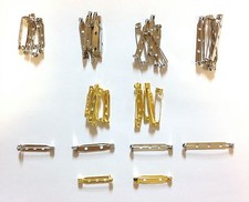 Brooch Bar Pins - Backs for Jewellery Making Findings - Colour & Size Choice