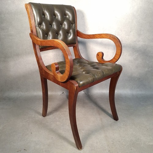 Leather desk chair - leather,