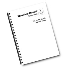 VOLVO PENTA 31 32 41 42 43 44 300 SERIES ENGINE BODY WORKSHOP REPRINTED 2001