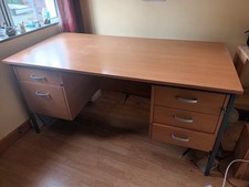 office desk with drawers used