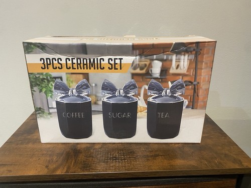 Tea coffee sugar storage - coffee, jars