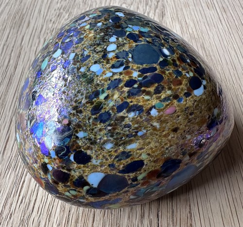 1976 iridescent art - art, glass