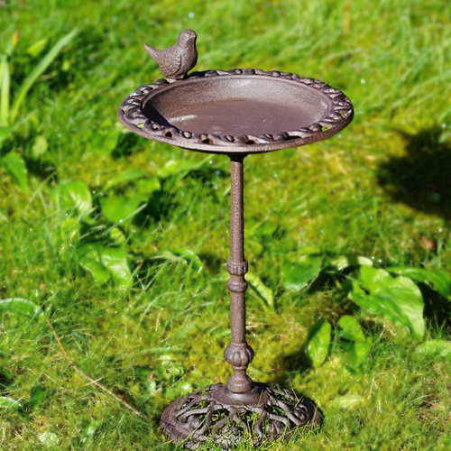Cast iron bird bath outdoor - iron,