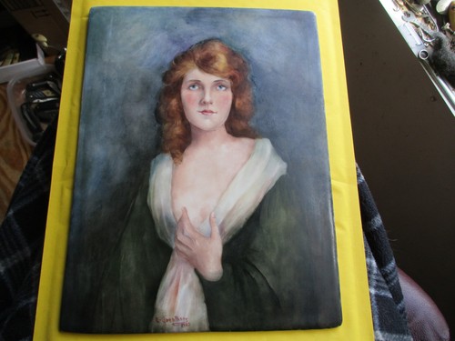 Antique oil painting 5 x - antique,