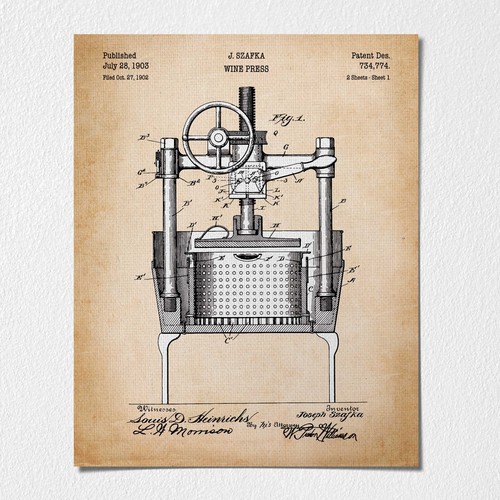 Wine art press - wine,