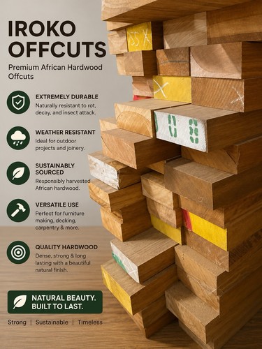 Iroko hardwood timber - hardwood,