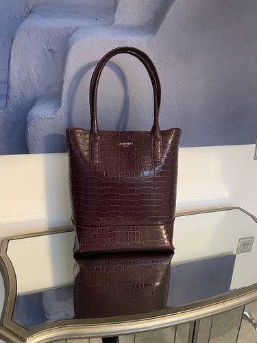 Ladies burgundy crocodile - burgundy,