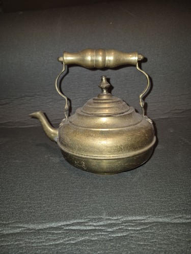 Vintage brass copper kettle - vintage,