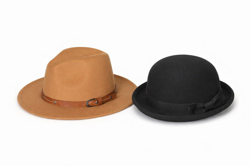 Fedora bowler hat - bowler, set