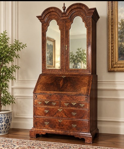 Queen anne walnut double - anne, double-domed