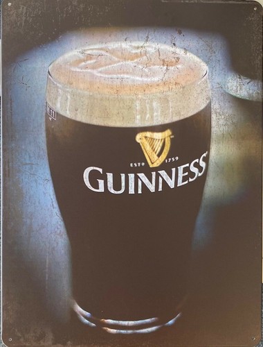 Sign time guinness glass - guinness,