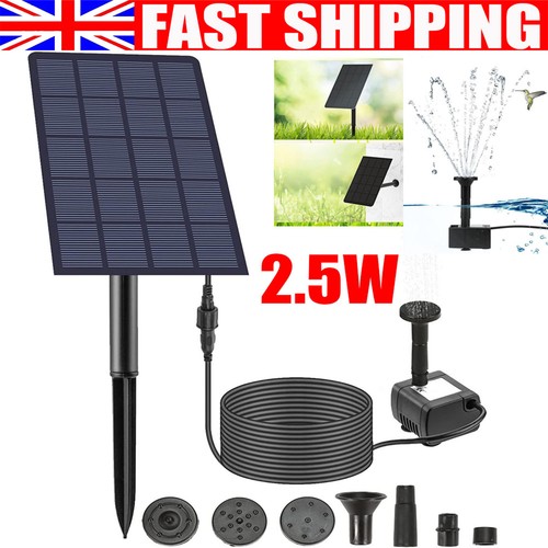 Solar fountain with - solar,