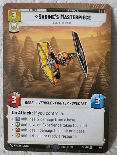 Star wars unlimited sabine - star,
