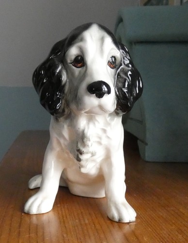 China sylvac spaniel black - china,