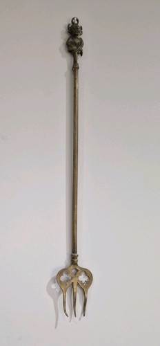Antique solid brass toasting - antique,