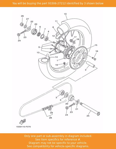 Oem yamaha drive bearing - oem,