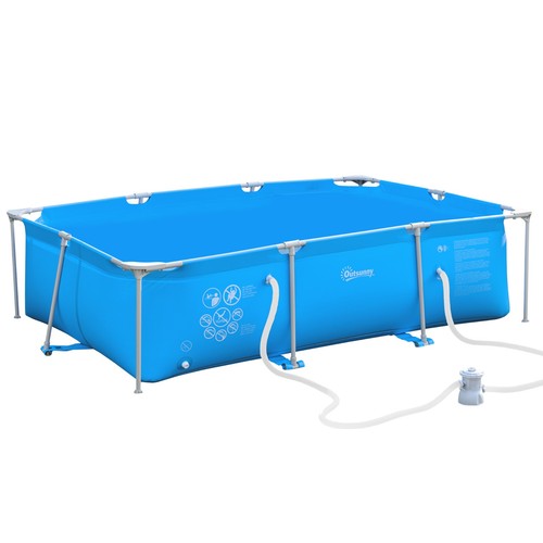 Outsunny steel frame pool - outsunny,