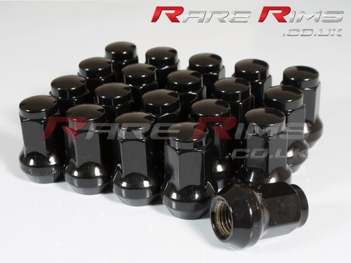 Black hex wheel - black, nuts