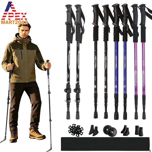 Pair hiking trekking - hiking, poles