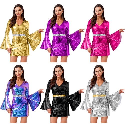 Women retro 70s disco - uk,