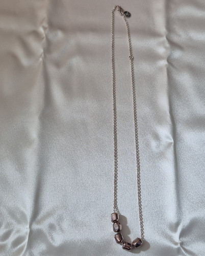 Silver tone cable chain - silver,