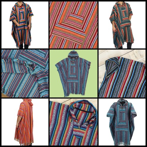 Long poncho hooded - long,
