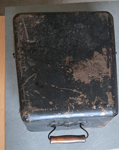 Antique typewriter metal - , cover