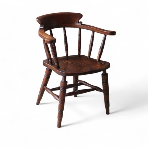 Victorian smoker bow chair - victorian,