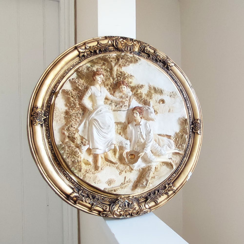 Large vintage italian relief - italian,