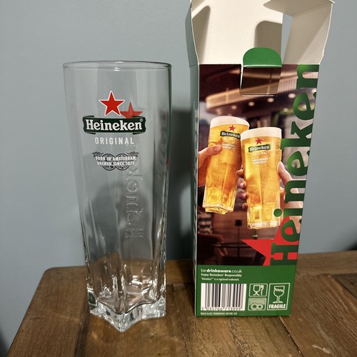 New heineken pint glass red - heineken,