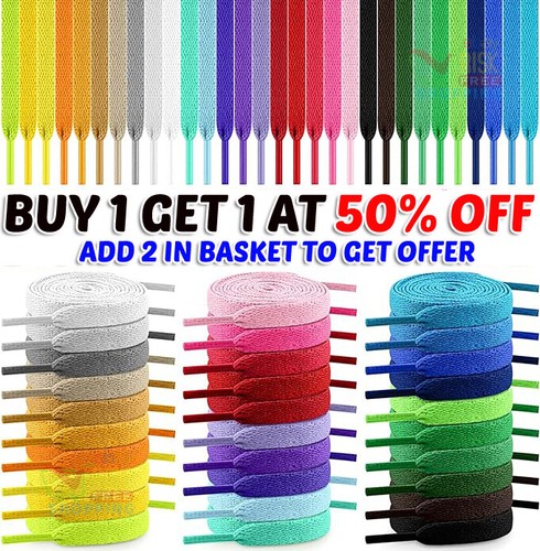 Flat shoelaces colours - flat,