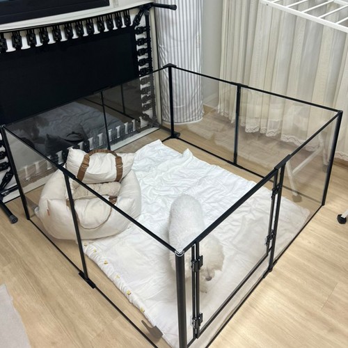 Acrylic dog playpen clear - xl,