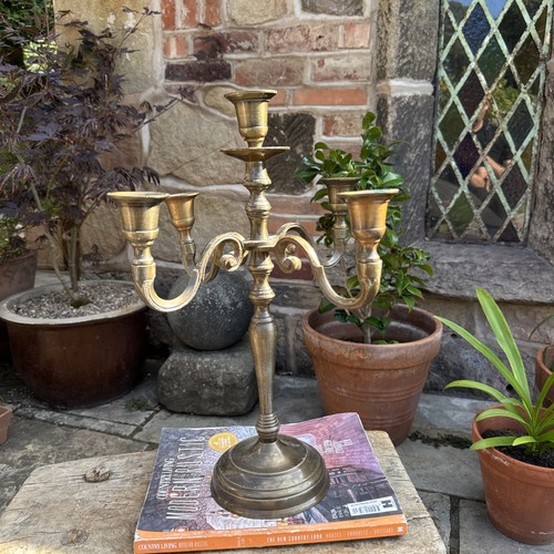 Metal candelabra arm table - candelabra,
