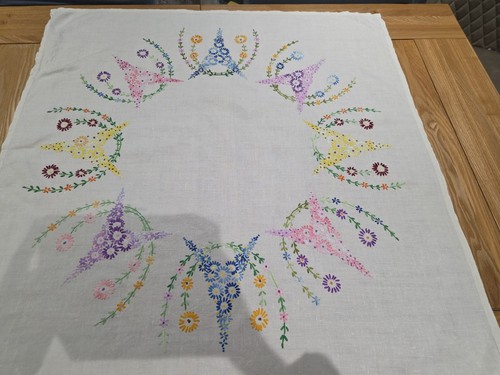 Vintage cream embroidered - cream,