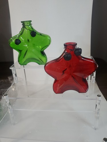 Vintage bottles glass star - vintage,