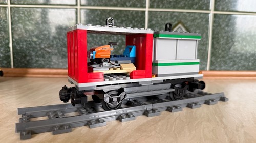Lego train cargo wagon - lego,