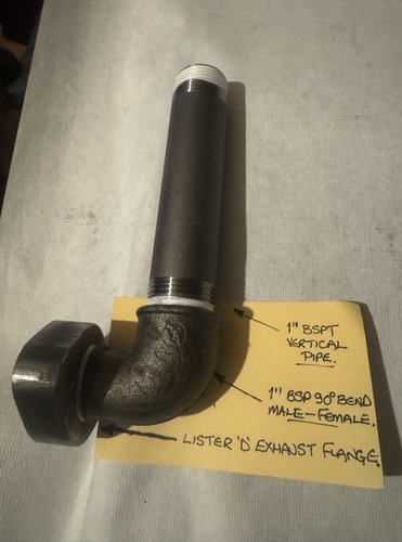 Exhaust pipe bspt 6 - pipe, x
