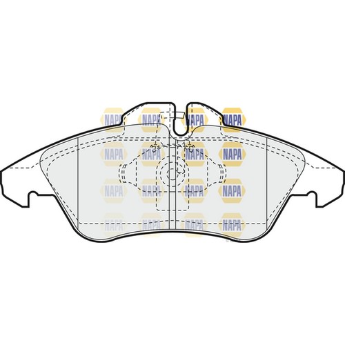 Brake pads set for - set, mercedes