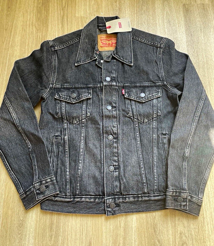 Levi black denim trucker - levi’s,
