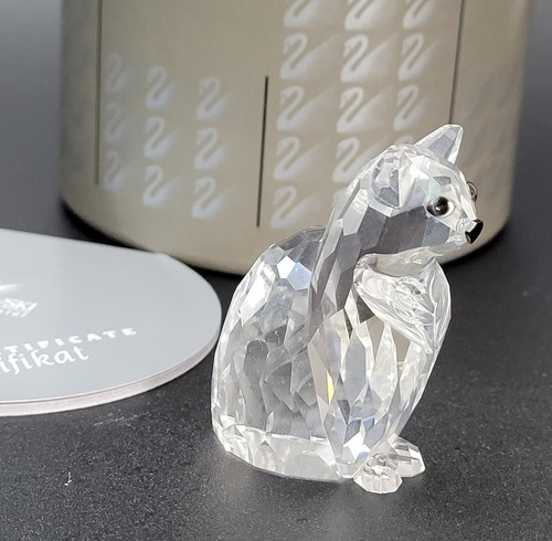 Swarovski crystal animals cat - swarovski,