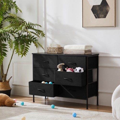 Fabric drawers dresser - 6,