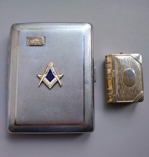 Silver chrome masonic - ,