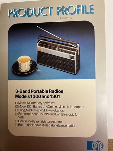 Pye 1300 1301 band - pye, 1300/1301
