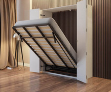 WallbedKing Folding Guest bed, Pull Down Murphy bed, Hidden bed in Wardrobe
