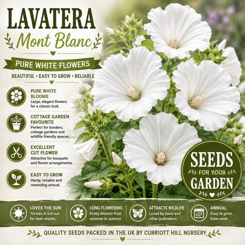 Lavatera mont blanc seeds - seeds, |